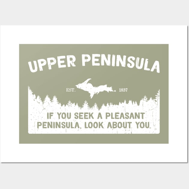 Upper Peninsula, Michigan's Pleasant Peninsula U.P. Wall Art by GreatLakesLocals